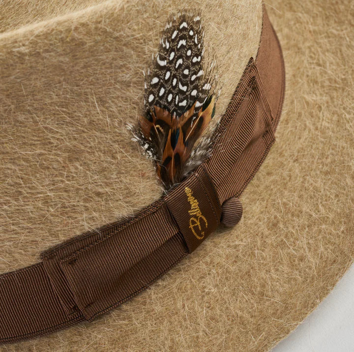 Casablanca - Long Hair Fur Felt Fedora - Camel