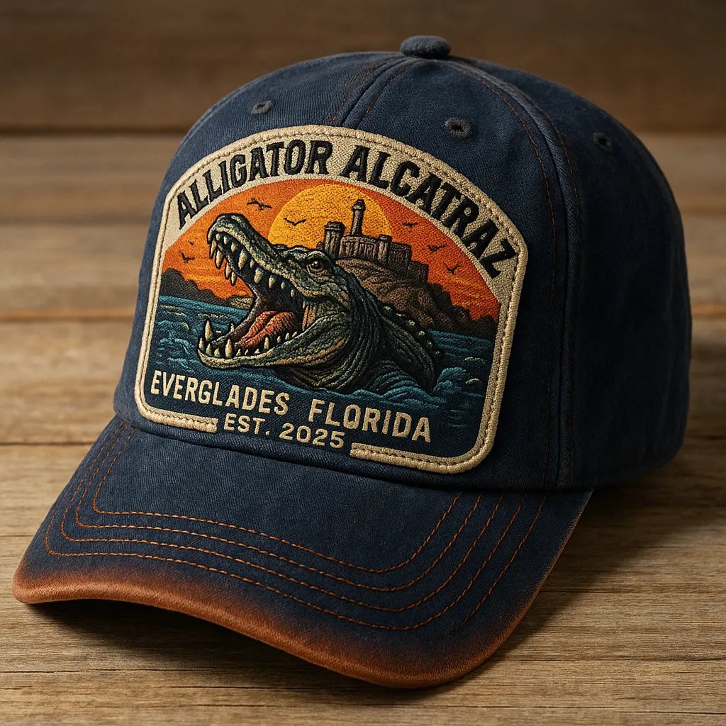 Alligator Alcatraz Law Enforcement Humor Hat