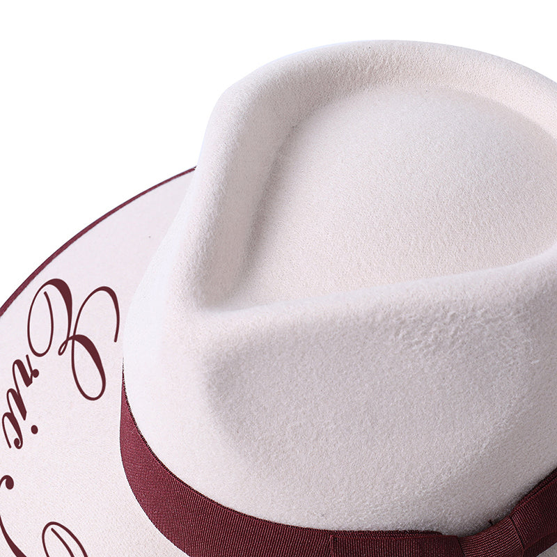 Trendy Simple Personalized Fedora Hat