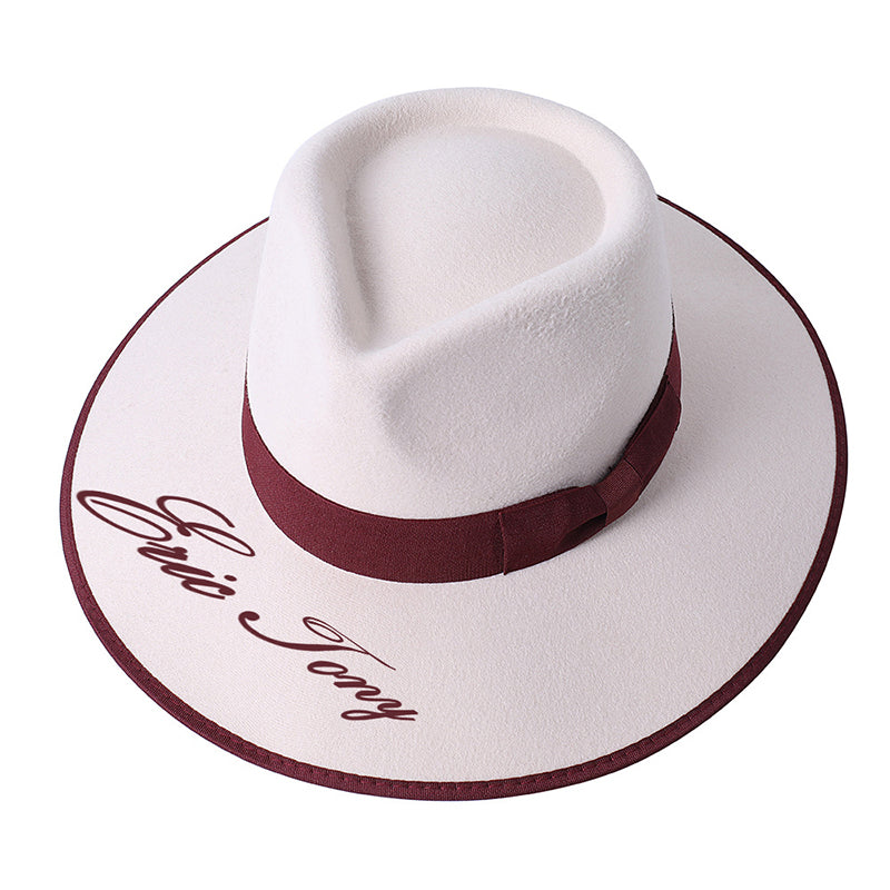 Trendy Simple Personalized Fedora Hat