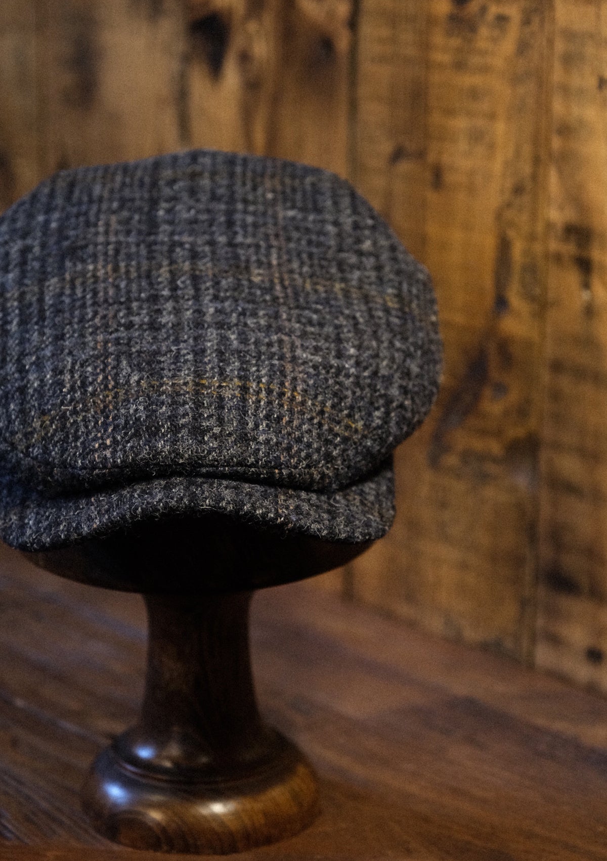 Geary Flat Cap - Harris Tweed Check