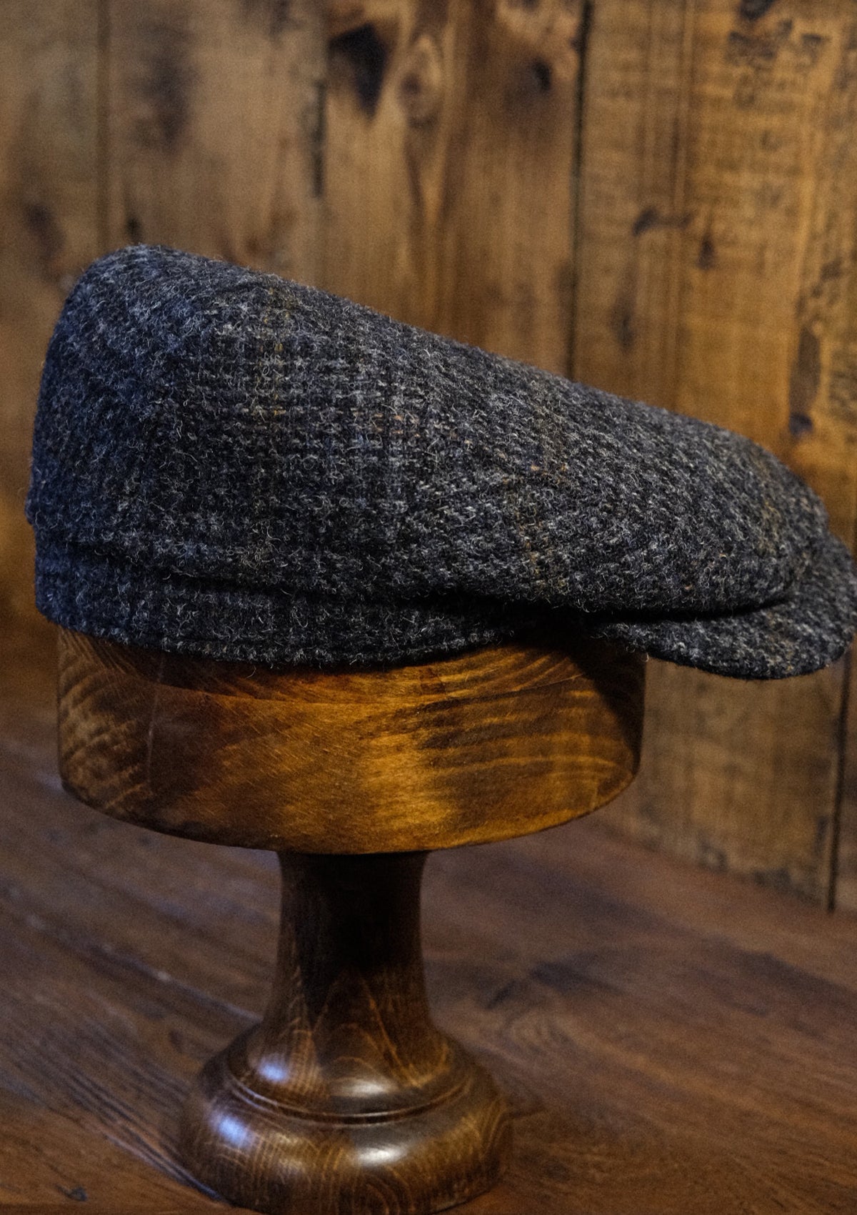 Geary Flat Cap - Harris Tweed Check