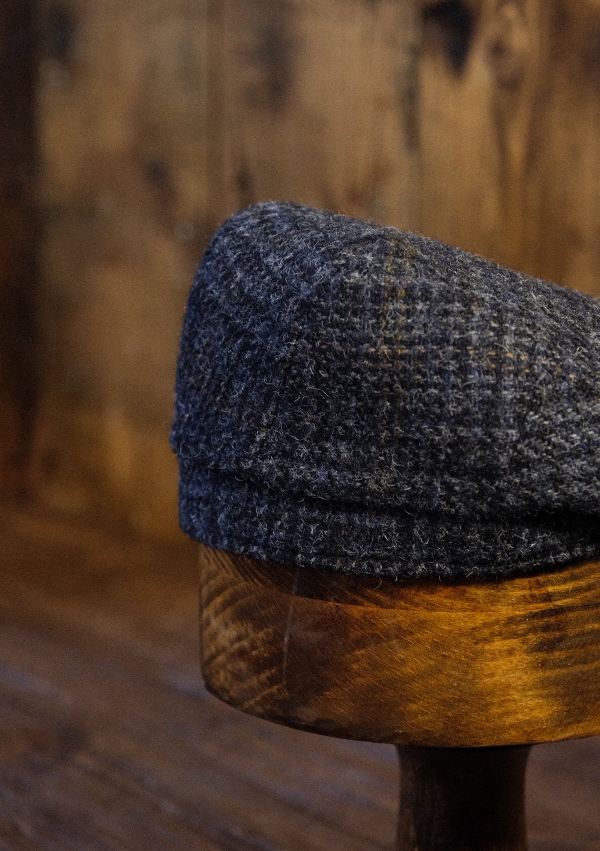 Geary Flat Cap - Harris Tweed Check