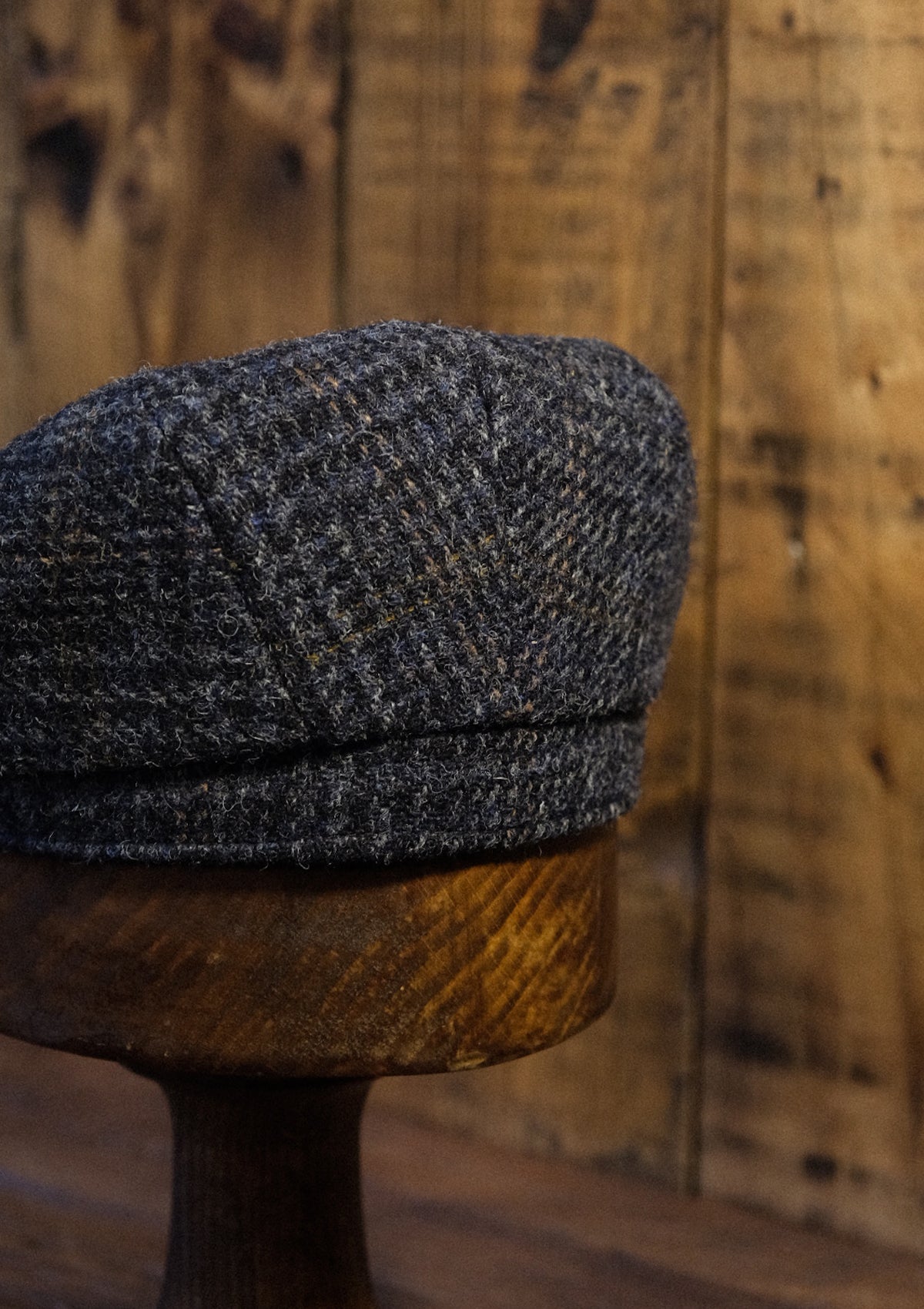Geary Flat Cap - Harris Tweed Check