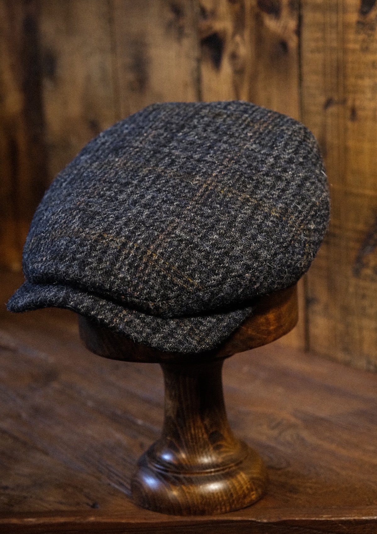 Geary Flat Cap - Harris Tweed Check