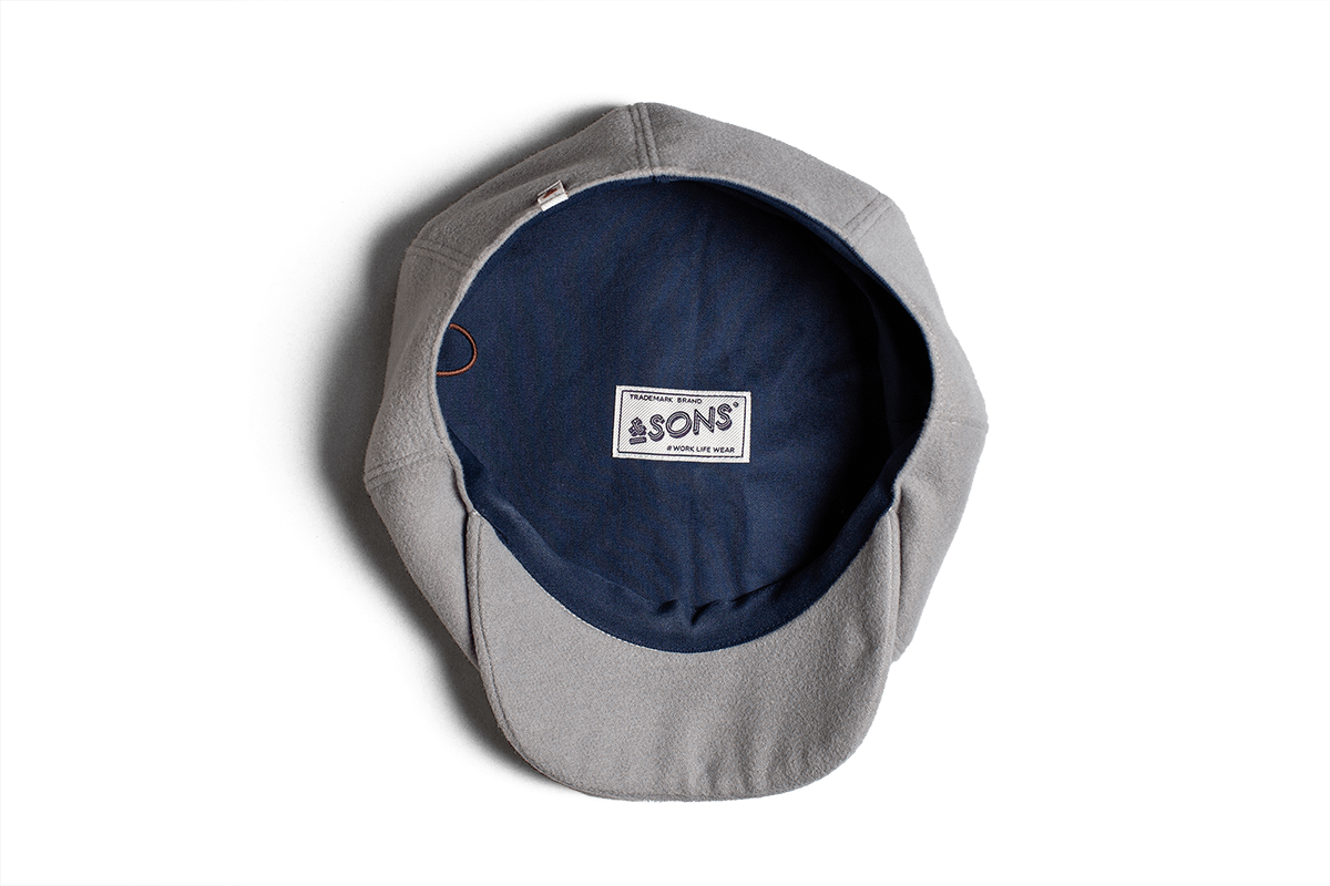 Jackson Traditional Baker Boy Hat - Light Grey