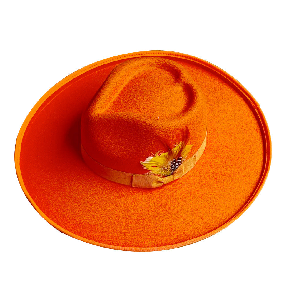 Love hat with large brim