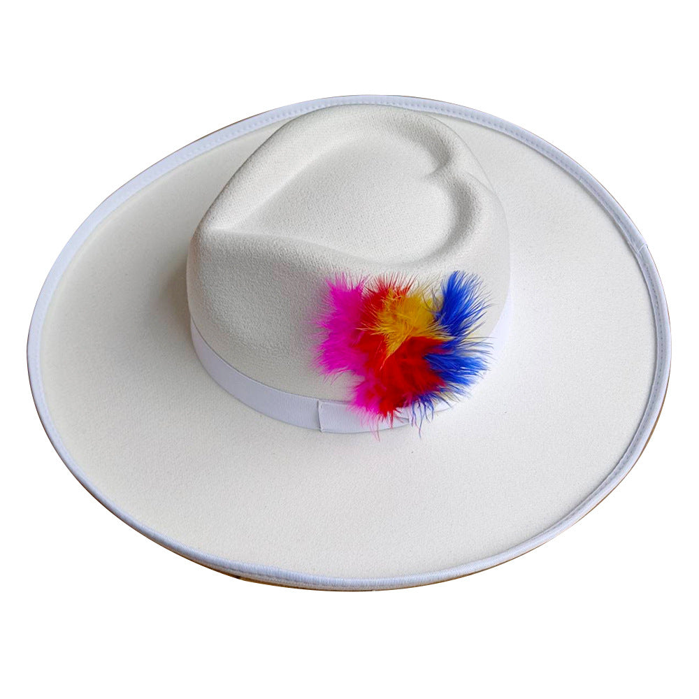 Love hat with large brim