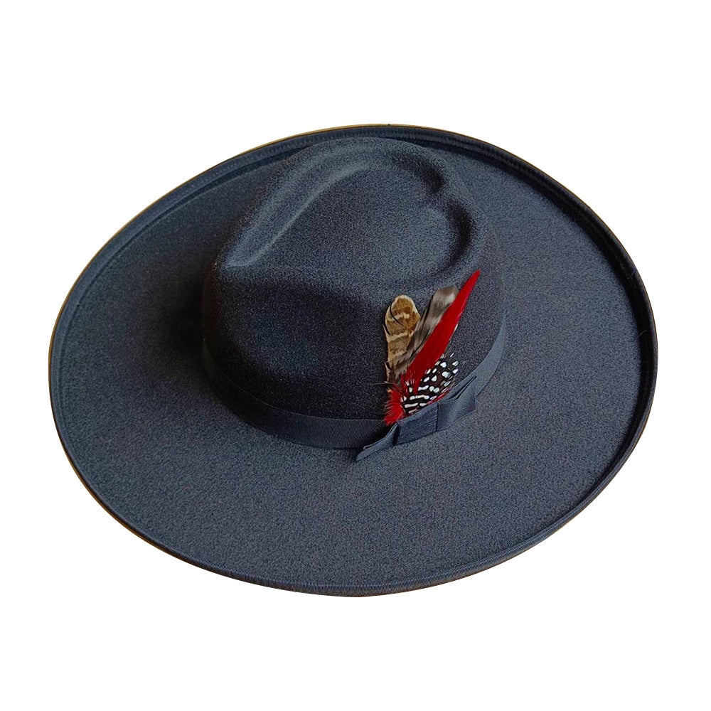 Love hat with large brim