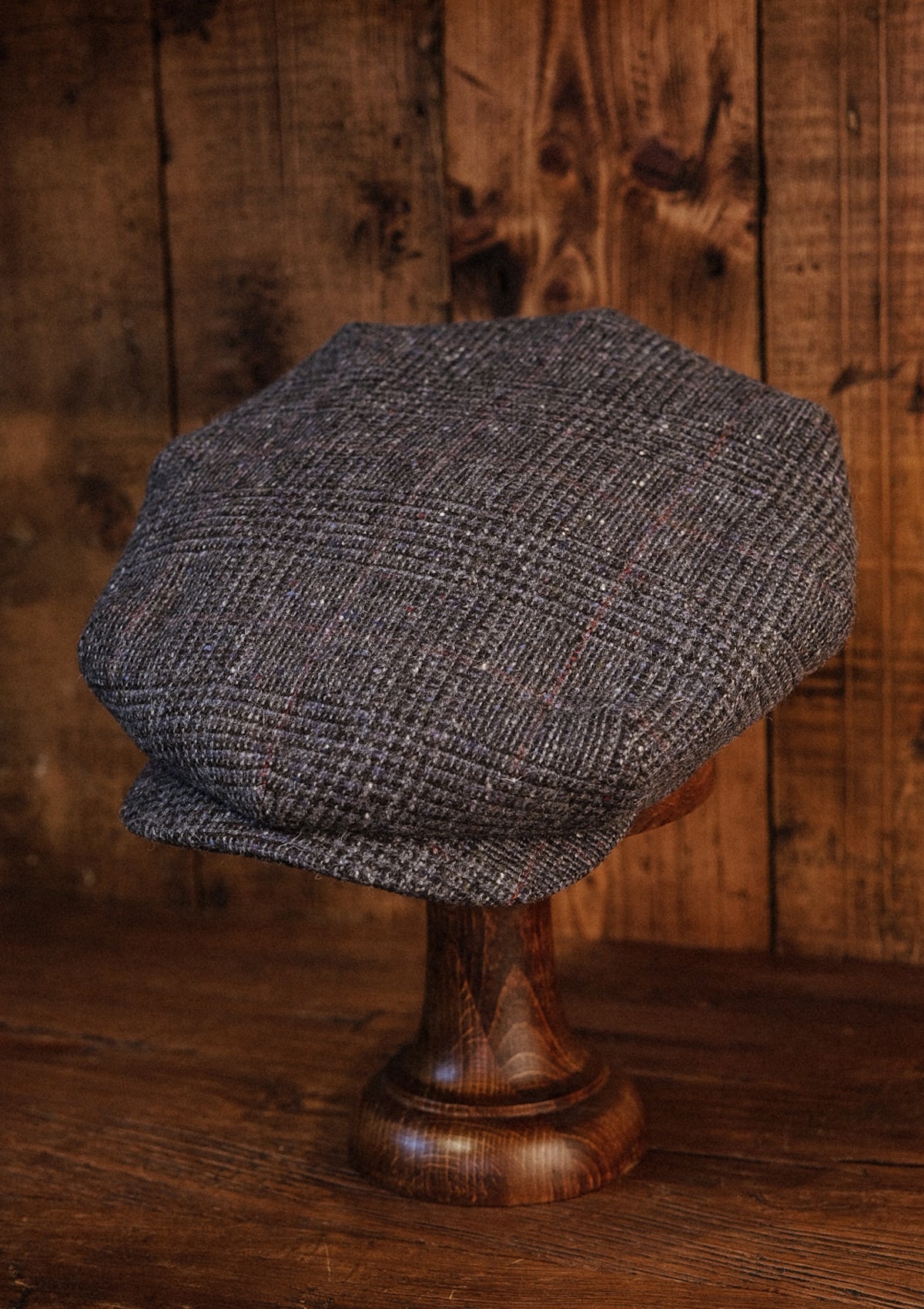 Regency 50 Pence Flat Cap - Blue Prince Of Wales Check