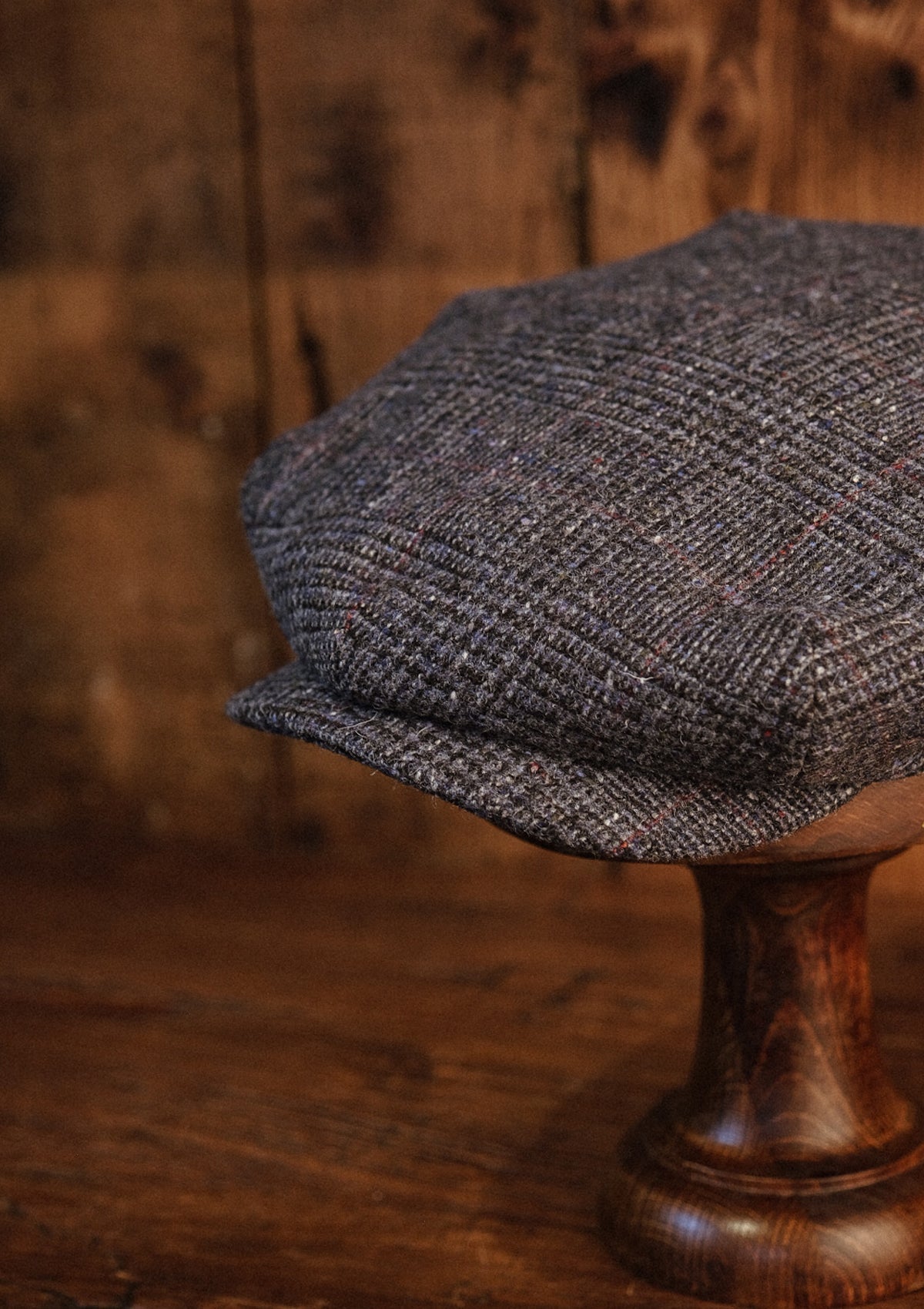 Regency 50 Pence Flat Cap - Blue Prince Of Wales Check