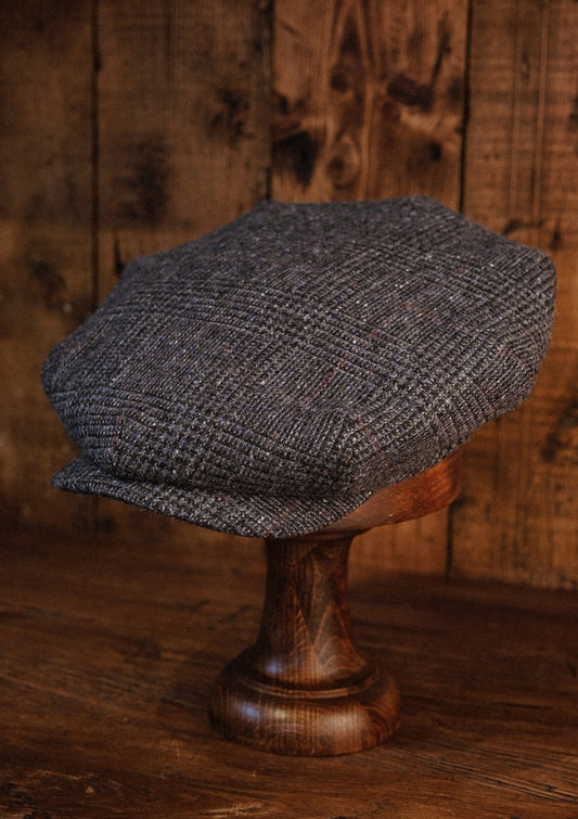 Regency 50 Pence Flat Cap - Blue Prince Of Wales Check