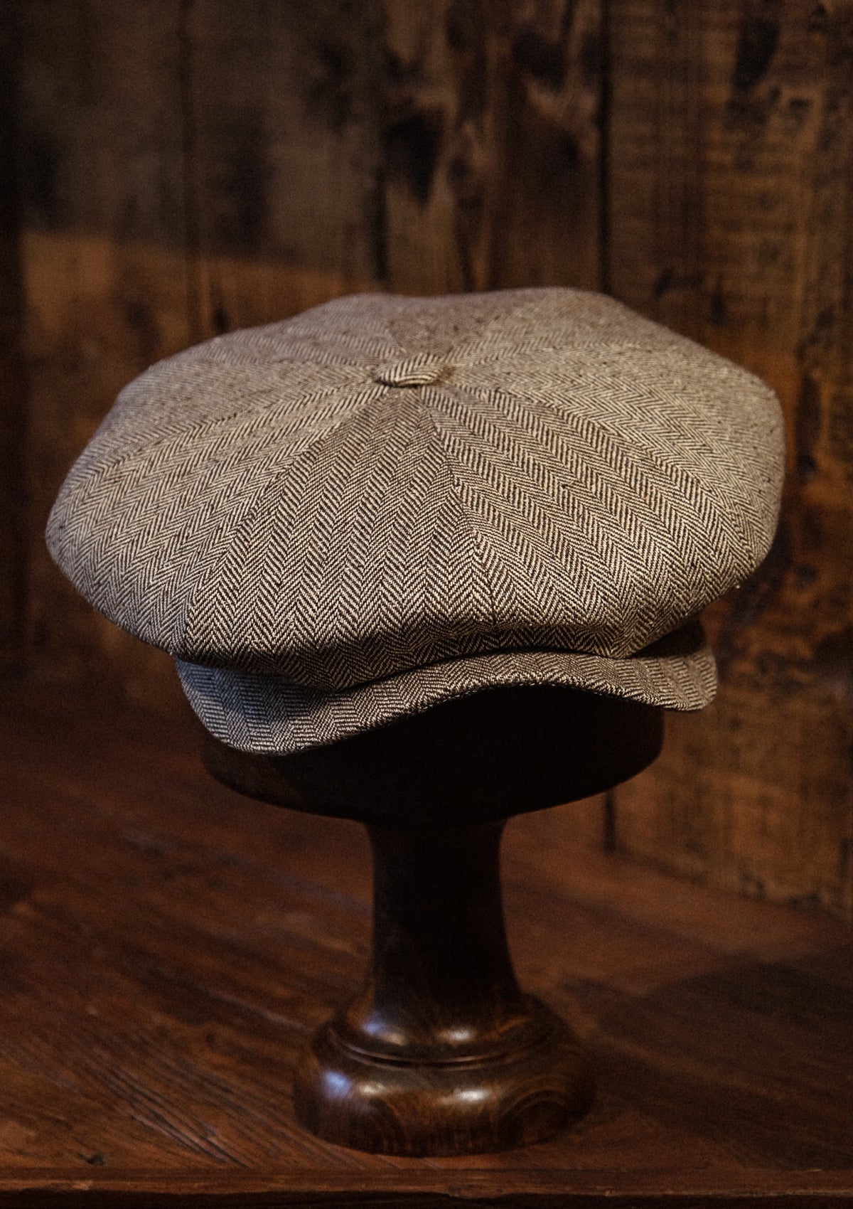 Stanton Baker Boy - (Wide-Width) Light Grey Micro Herringbone Pure Silk