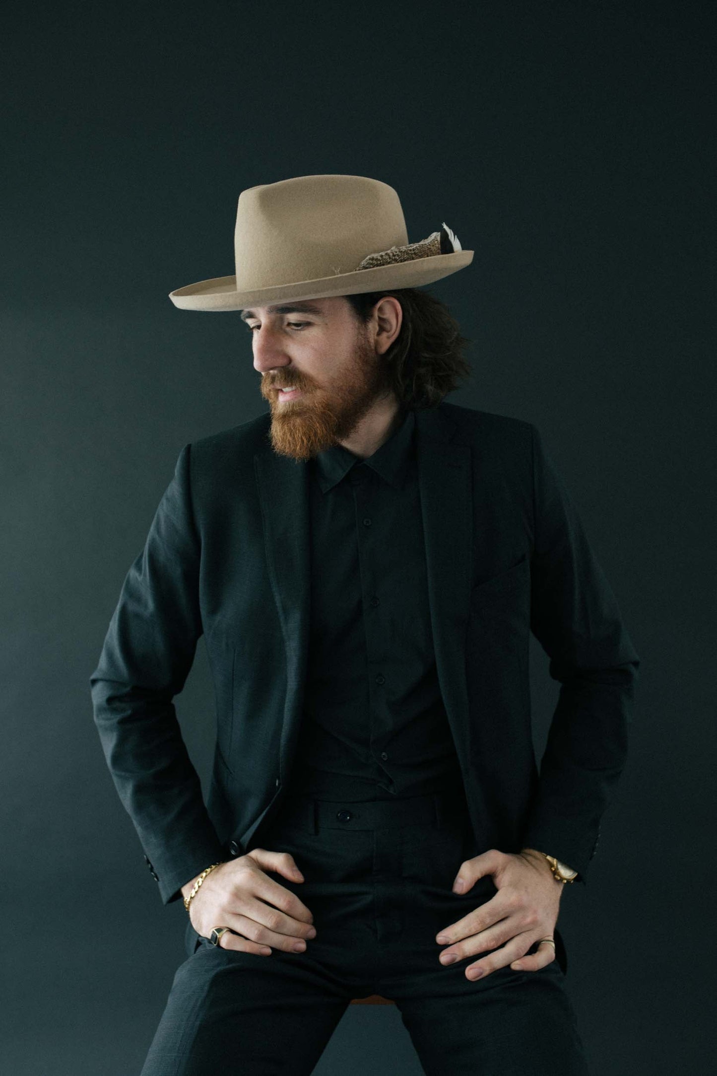 CLARKSDALE TEARDROP CROWN FEDORA – TAN