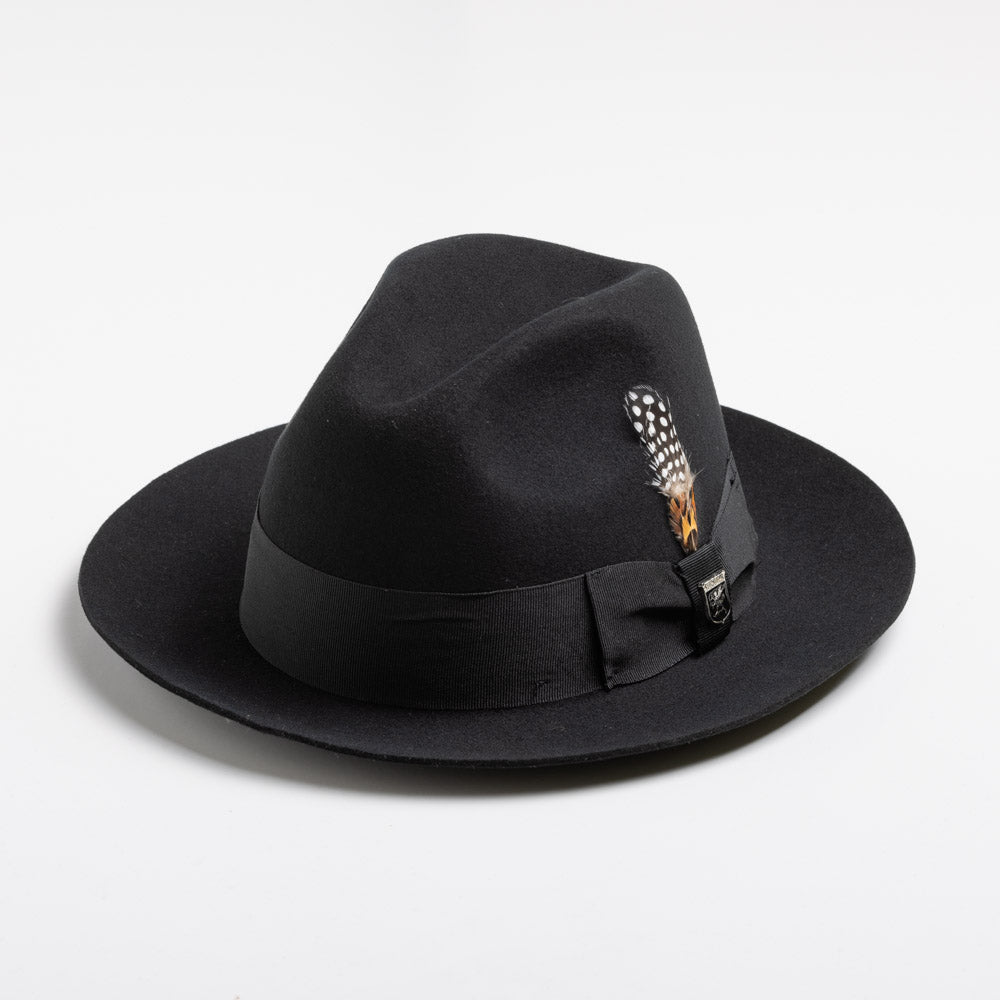 Stacy Adams Wool Felt Fedora- Cleveland