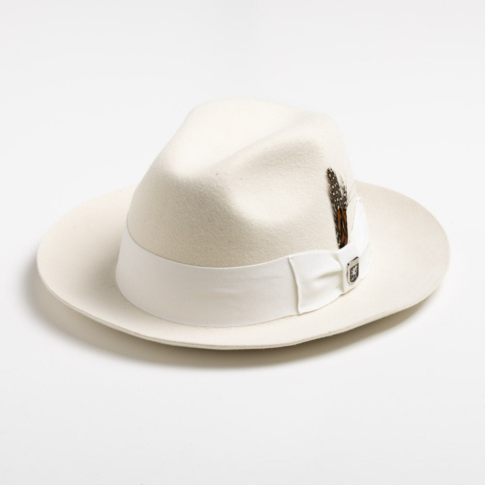 Stacy Adams Wool Felt Fedora- Cleveland