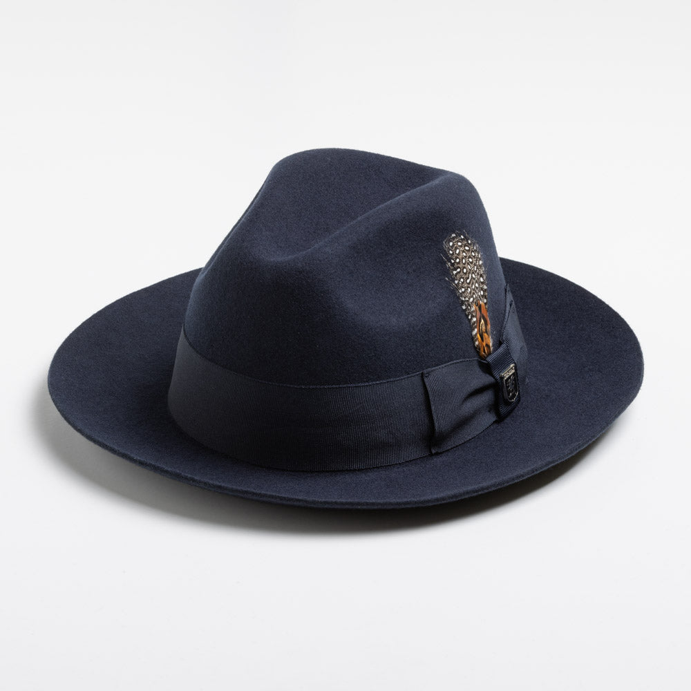 Stacy Adams Wool Felt Fedora- Cleveland