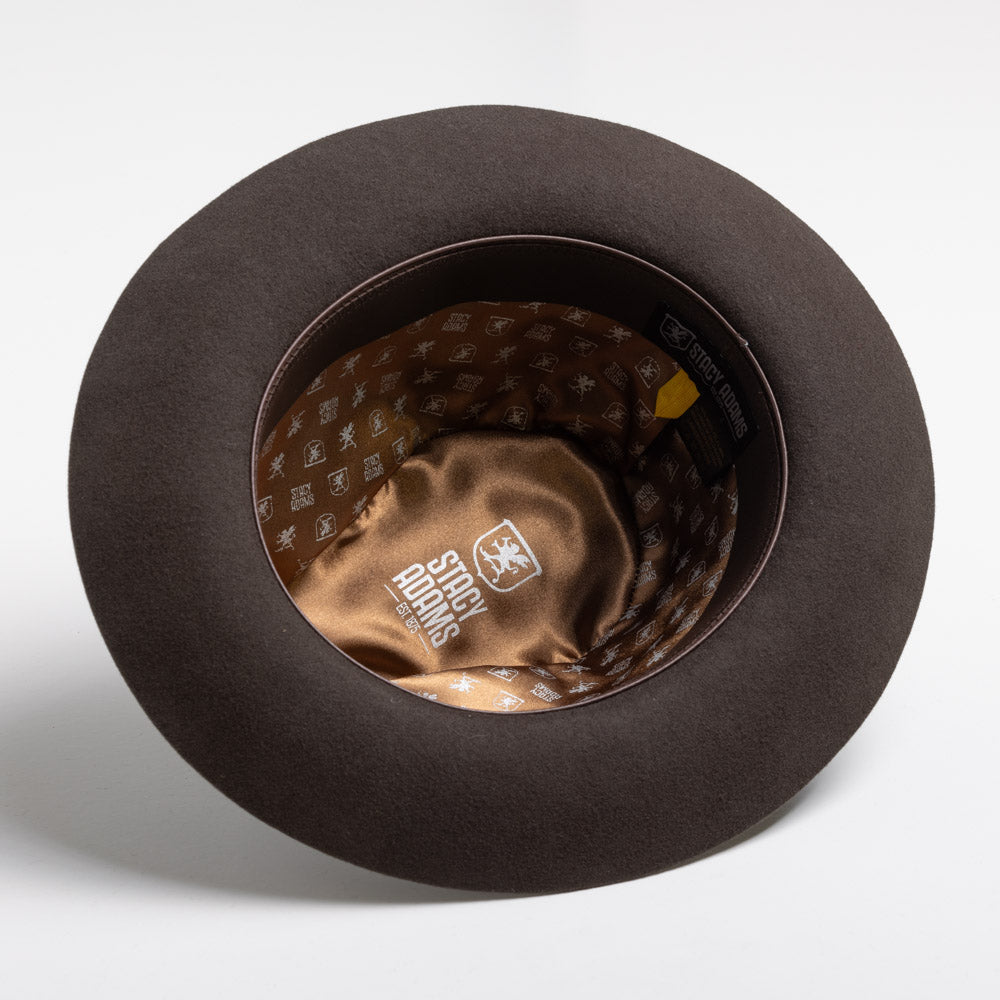 Stacy Adams Wool Felt Fedora- Cleveland