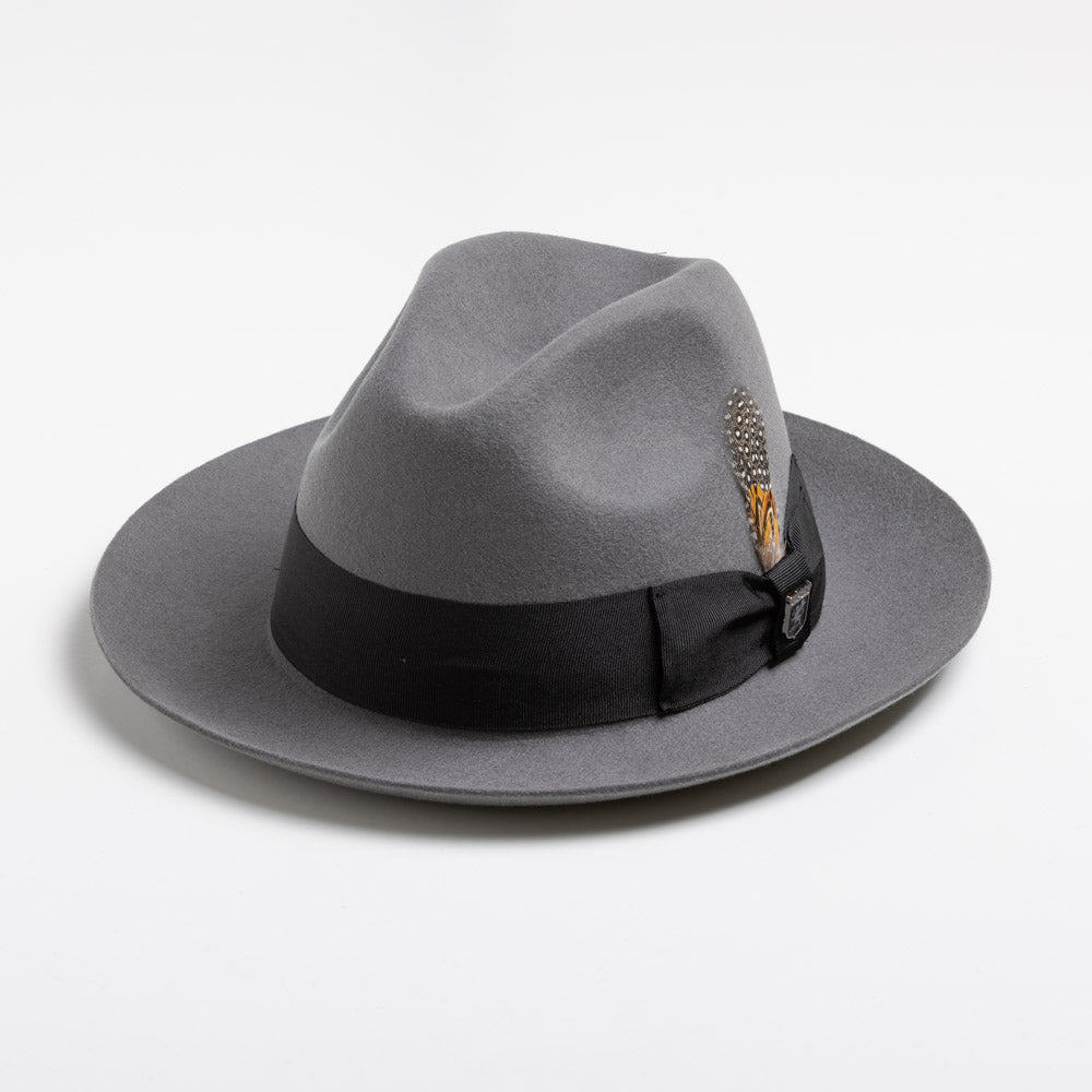 Stacy Adams Wool Felt Fedora- Cleveland