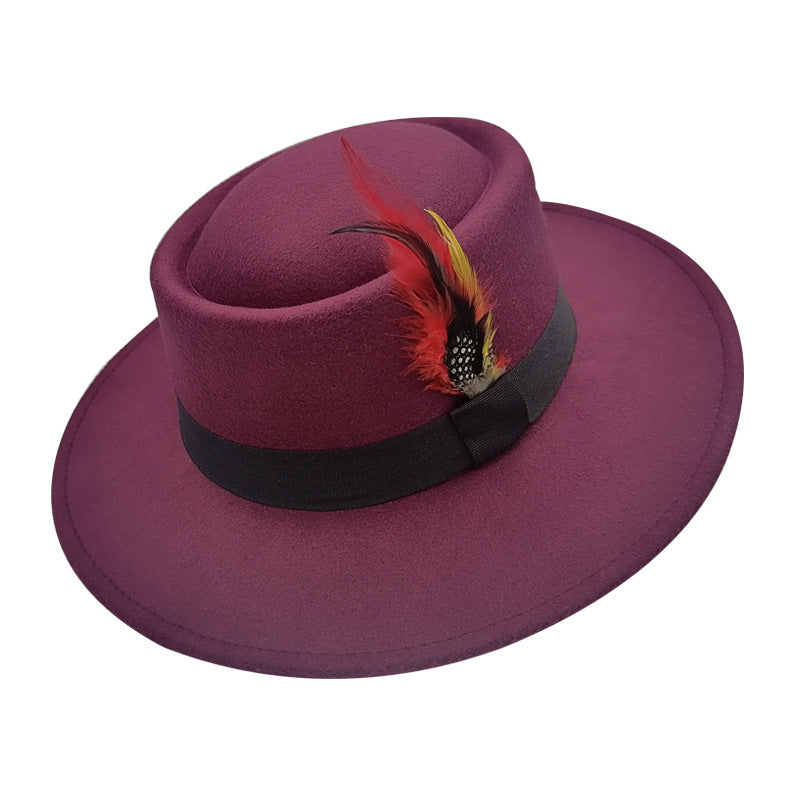 Boris Woolen Hat- Wine Red