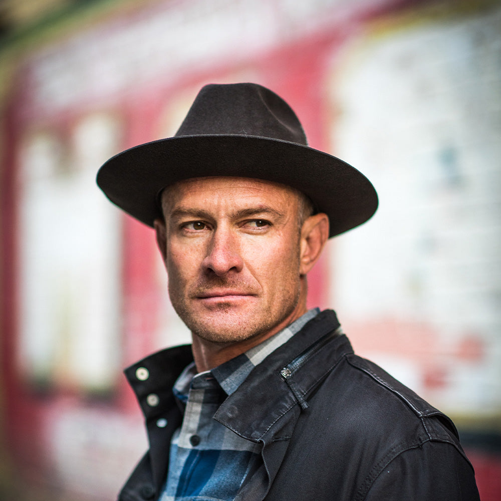 Stacy Adams Wool Felt Fedora- Cleveland