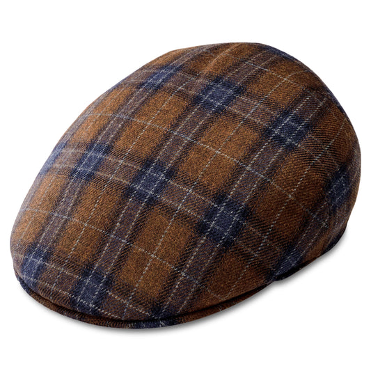 TIENDAHAT BROWN COUNTRY WOOL FIDO FLAT CAP