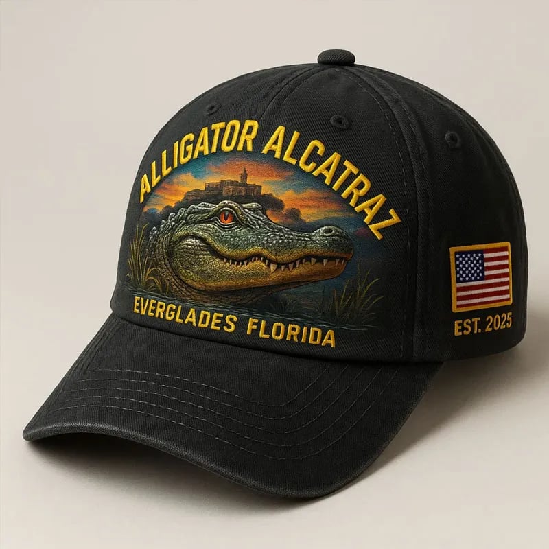 Alligator Alcatraz Law Enforcement Humor Hat