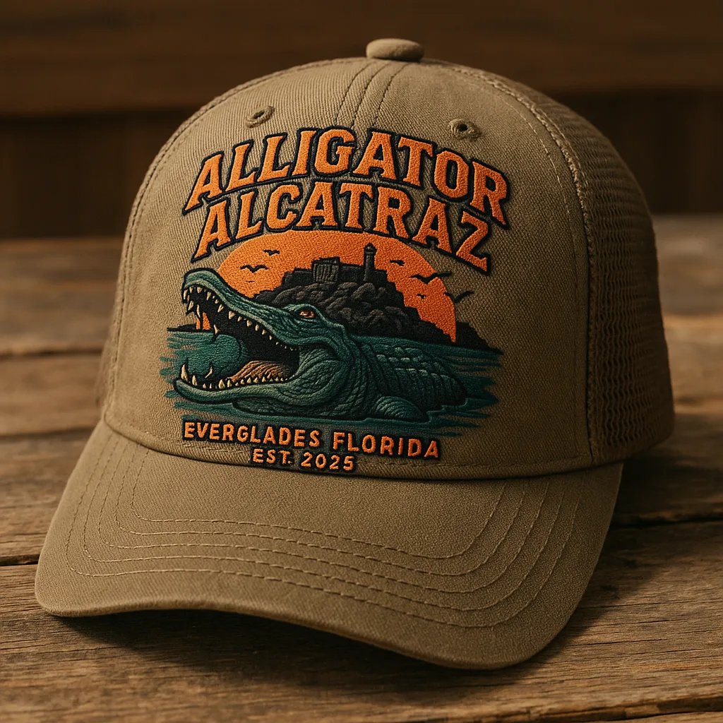 Alligator Alcatraz Law Enforcement Humor Hat
