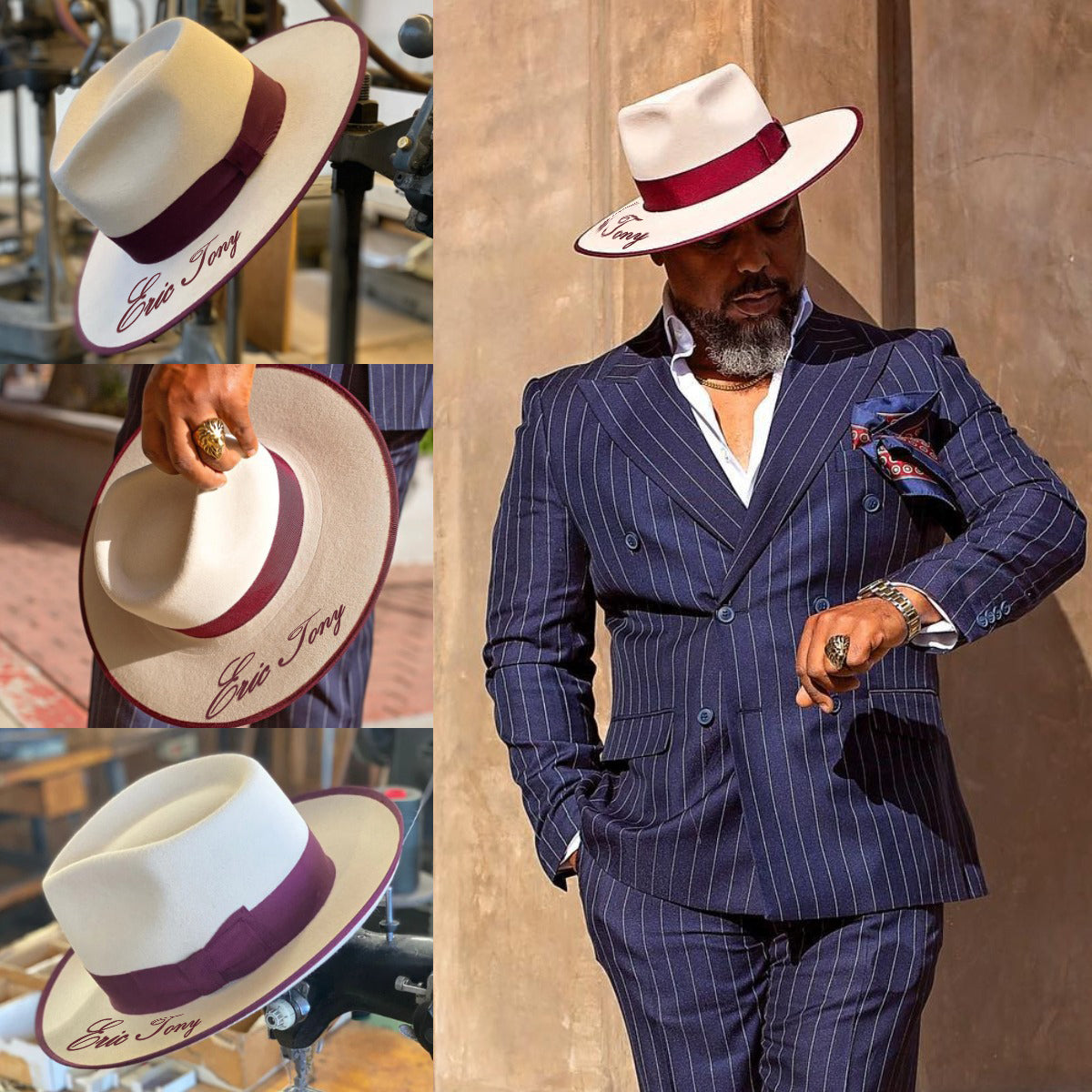 Trendy Simple Personalized Fedora Hat