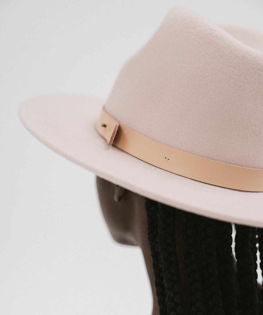 Shiloh Fedora with Leather Band