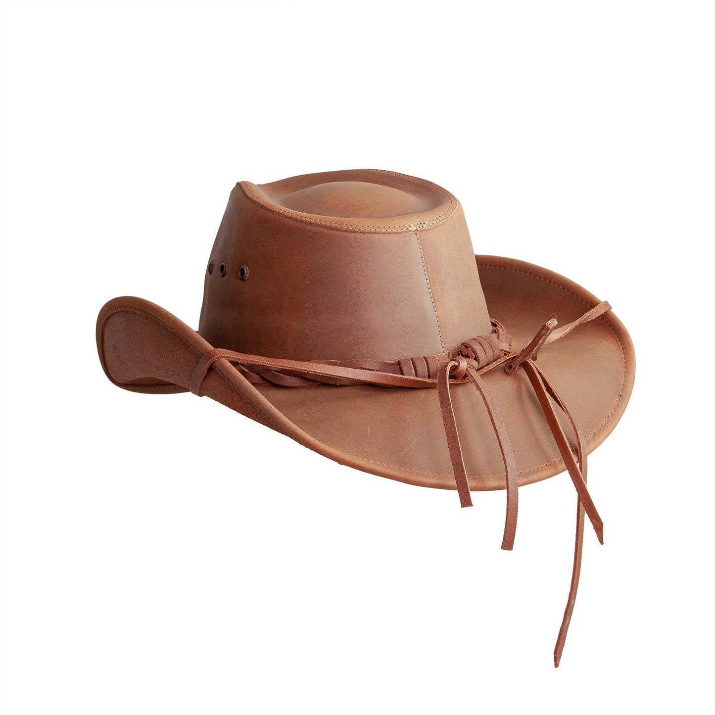 Hollywood - Mens Leather Cowboy Hat