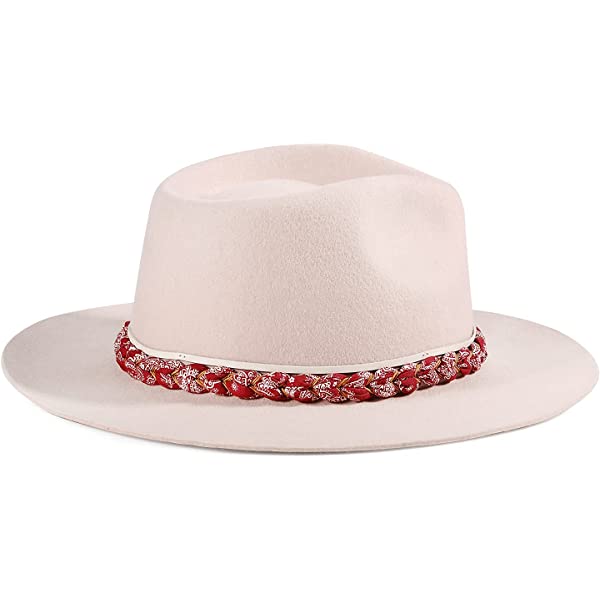 Vintage Fedora Lightning hat-Cream Pink