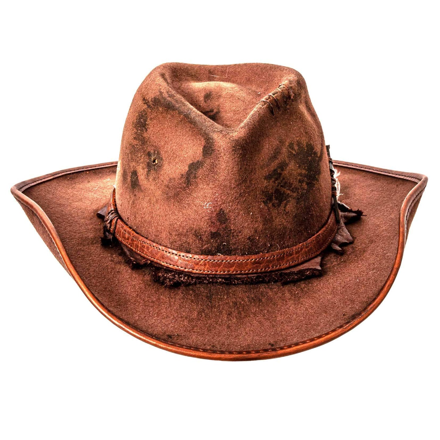 Duke Felt - Brown Cowboy Hat - Leather Hat Band