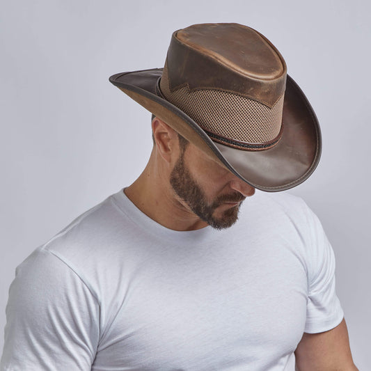 Durango - Mens Leather Cowboy Hat