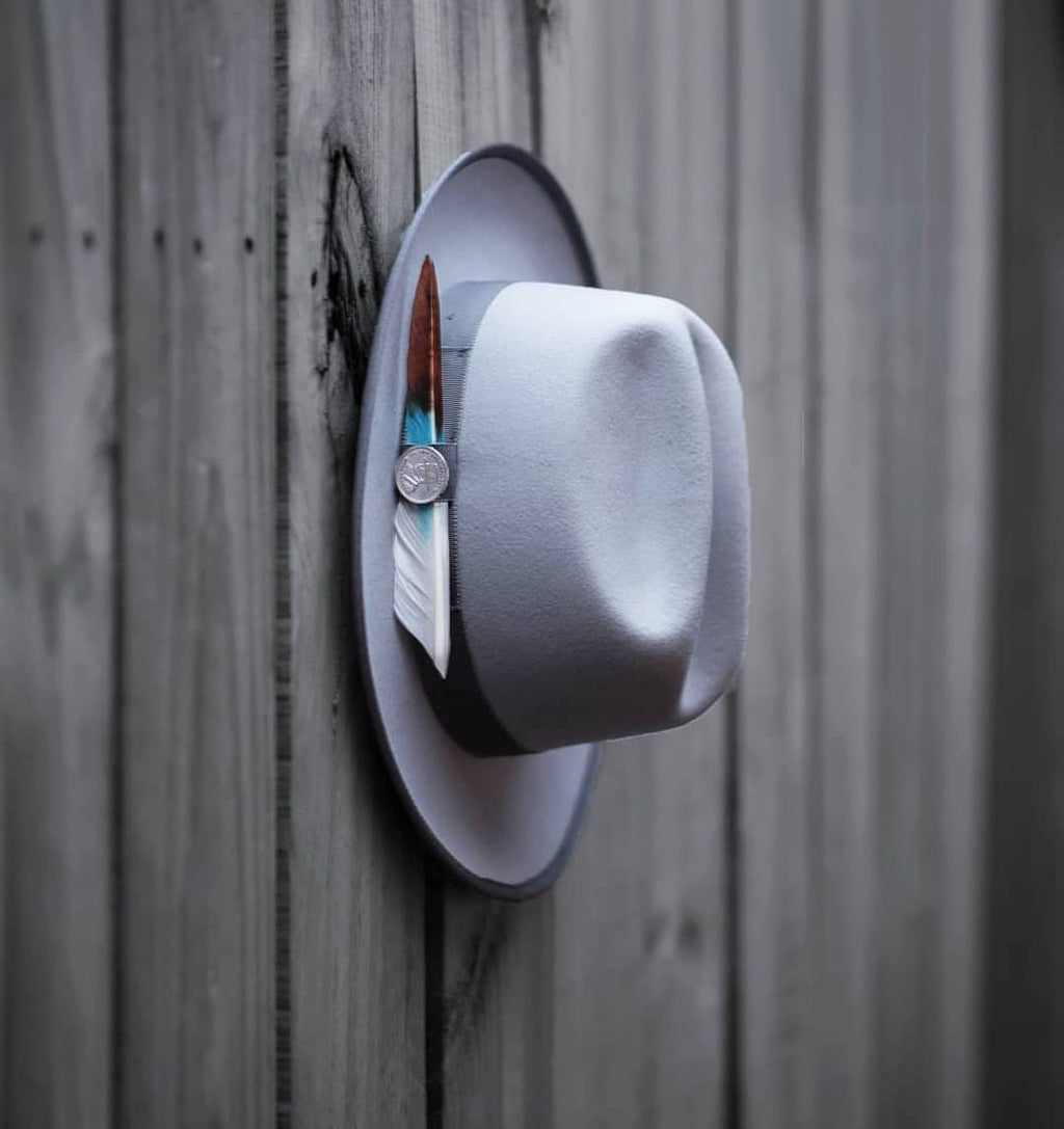 Miller Ranch Fedora - Platinum[Fast shipping and box packing]