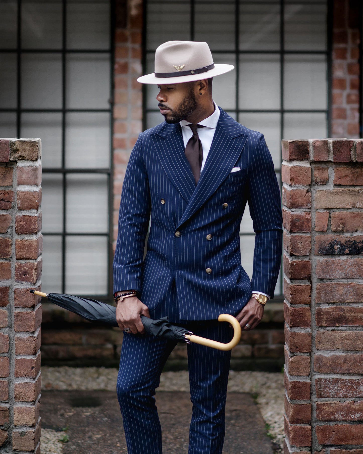 Geoffery Fedora- Camel[Fast shipping and box packing]