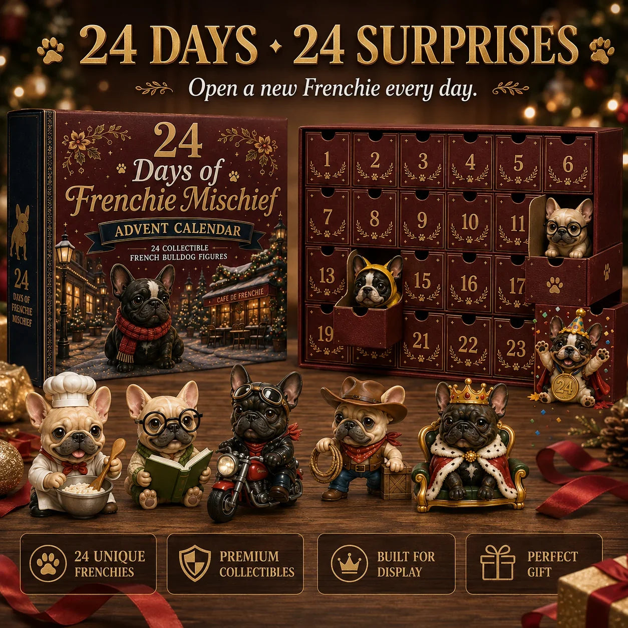 2026 Pet Advent Calendar – 24 Days of Frenchie Mischief
