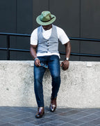 Geoffery Fedora–Olive Green[Fast shipping and box packing]