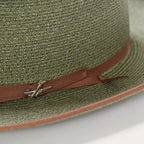 STRATOLINER HEMP FEDORA -SAGE[BUY 2 FREE SHIPPING & BOX PACKING]
