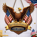 Custom Wood Sign - Personalized America 250th Anniversary Gifts  - Where Brave Hearts Gather