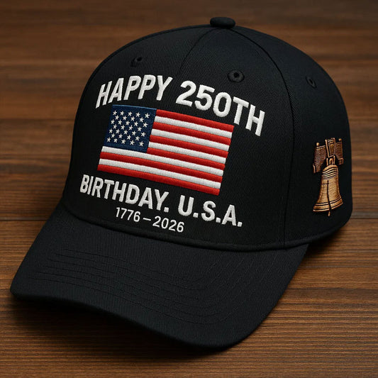 US 250th Anniversary Flag & Bell Cap
