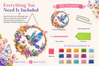 💥LAST DAY 49% OFF - Hummingbird Diamond Art Hanging Ornament Kit - Rainbow Dragonfly
