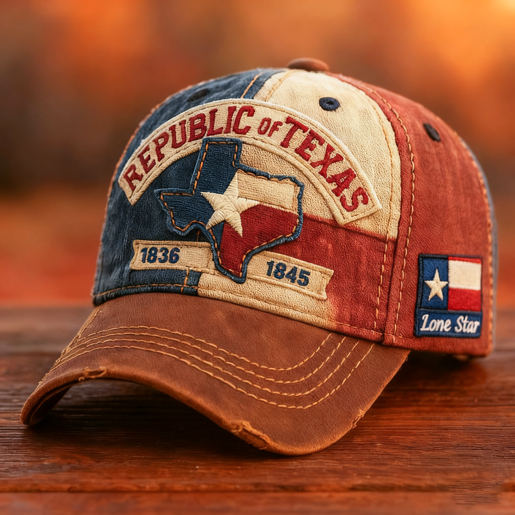 🏆Flash Sale 60% OFF  -🤩Lone Star Legacy Texas Republic Cap