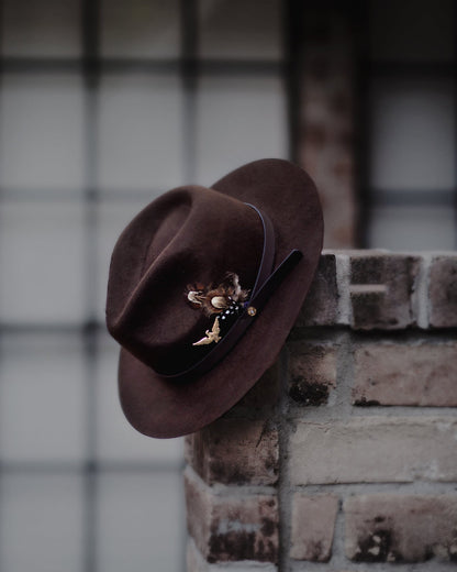 Geoffery Fedora – Brown [Fast shipping and box packing]