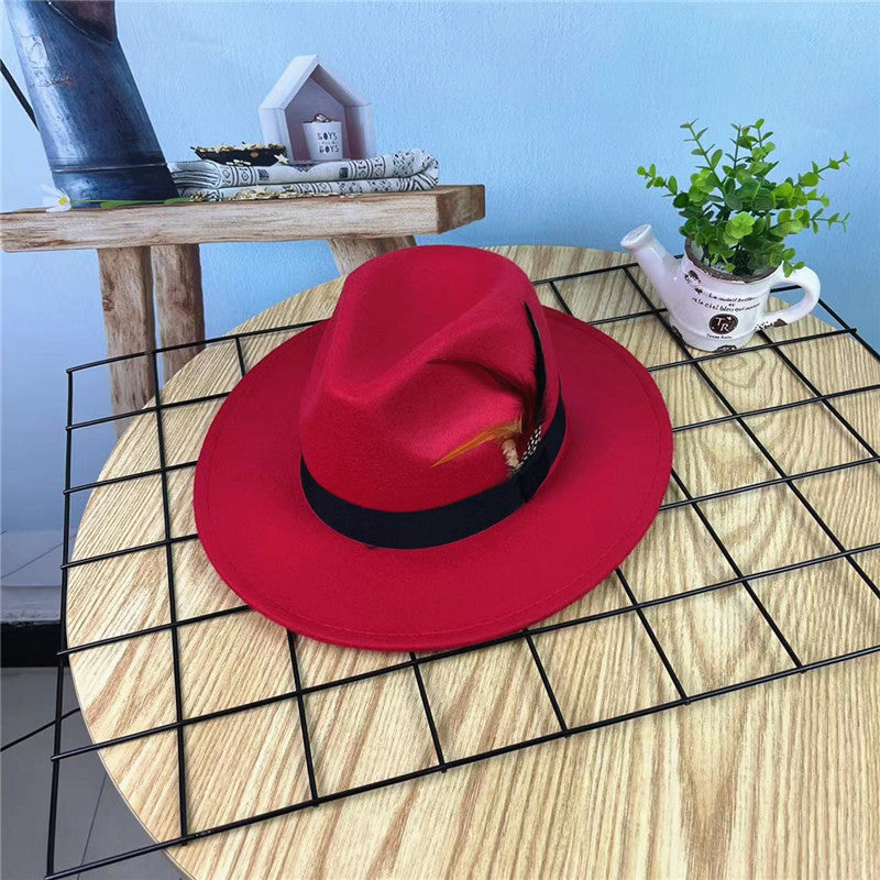 Reynold Gentleman Fedora Hat - Orange