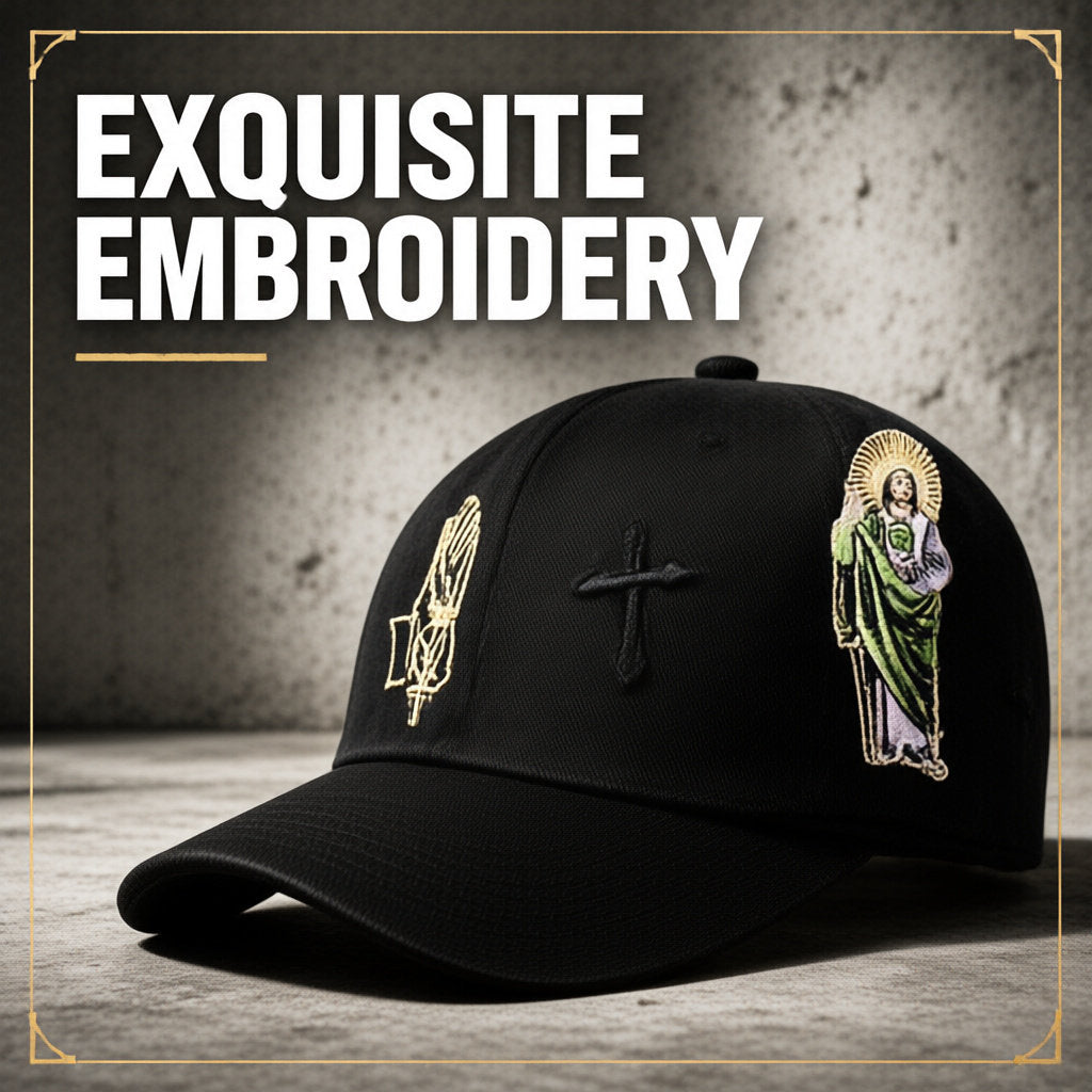 San Judas Tadeo Embroidered Baseball Cap | Religious Faith Dad Hat
