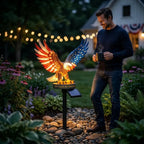 🔥Last Day 49% OFF-Solar Eagle Garden Light – A Glowing Tribute to American Freedom