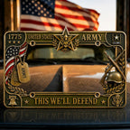Military Branch Tribute License Plate Frame Collection