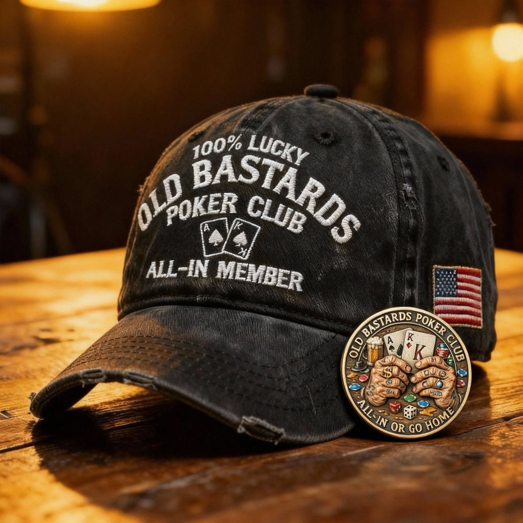 🏆Flash Sale 60% OFF  -OLD BASTARDS POKER CLUB CAP