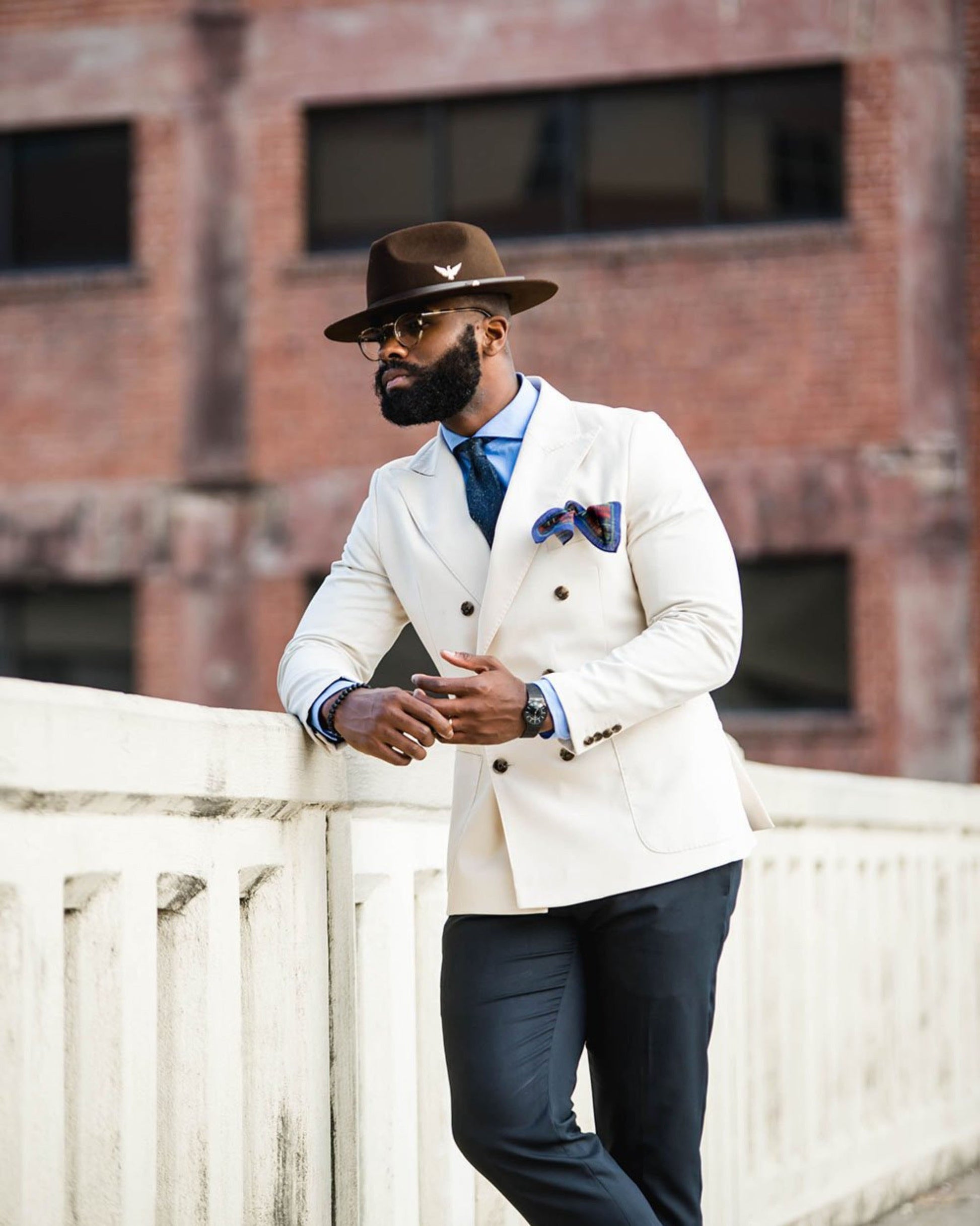 Geoffery Fedora – Brown [Fast shipping and box packing]